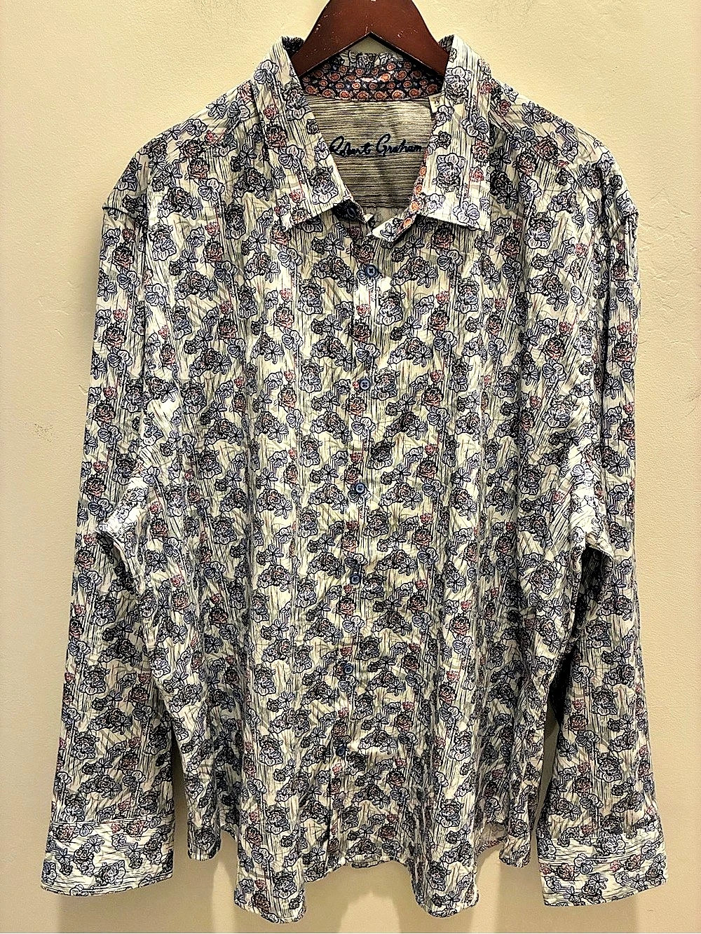 Robert Graham "Fitzgerald" Western Sport Shirt Mens 4XL Big & Tall Classic Fit